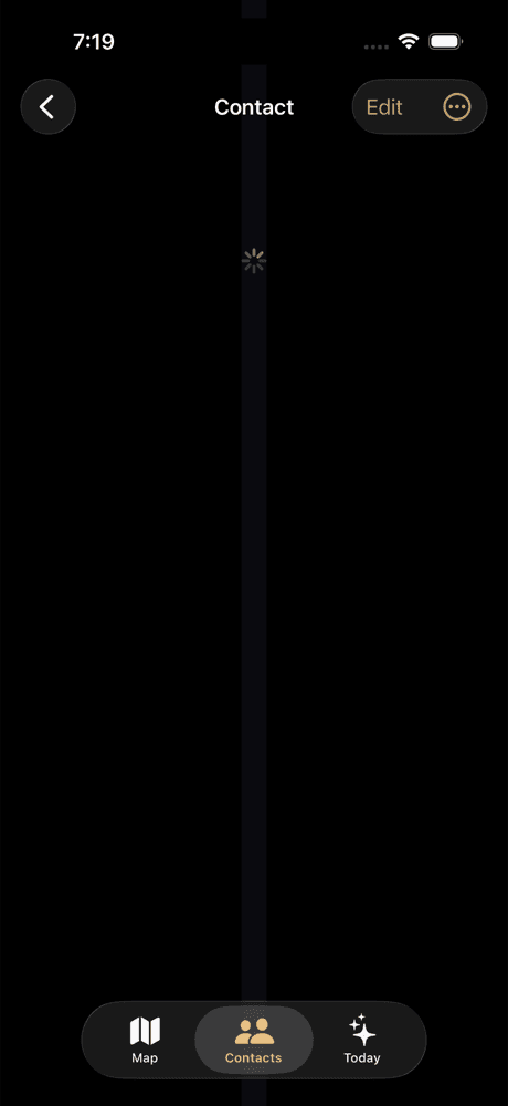 A contact record with property and score details